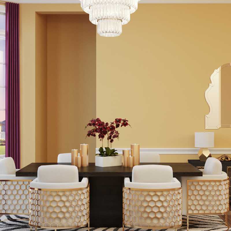 Modern, Glam Dining Room Design by Havenly Interior Designer Nusrath
