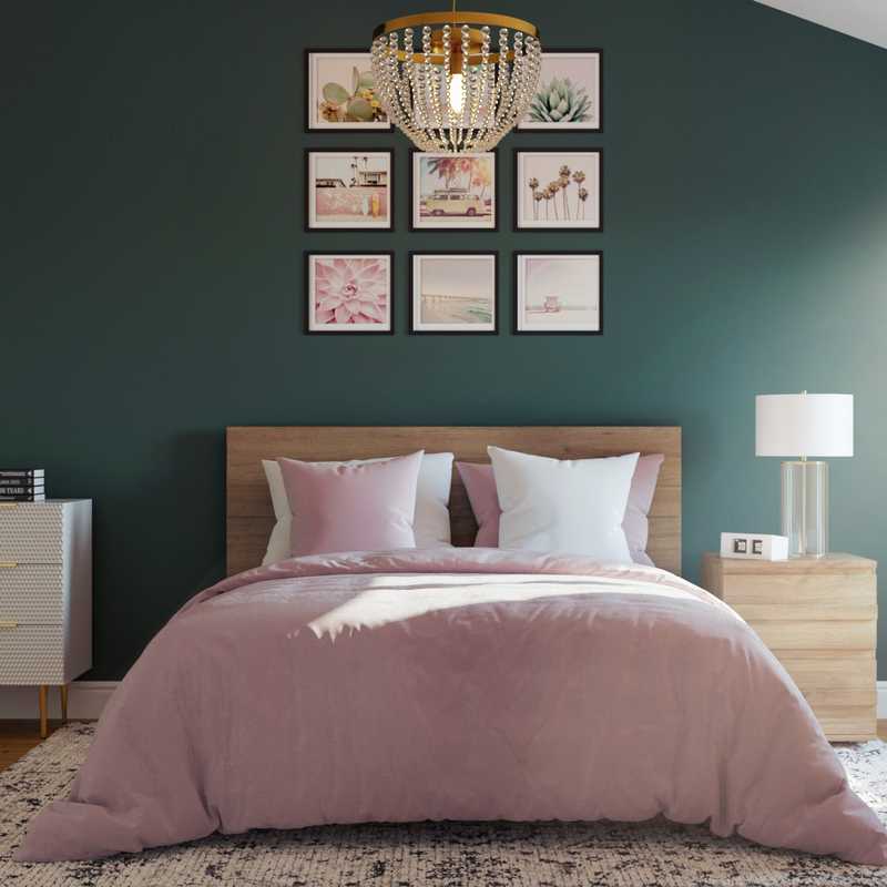 Coastal, Farmhouse Bedroom Design by Havenly Interior Designer Kaylee