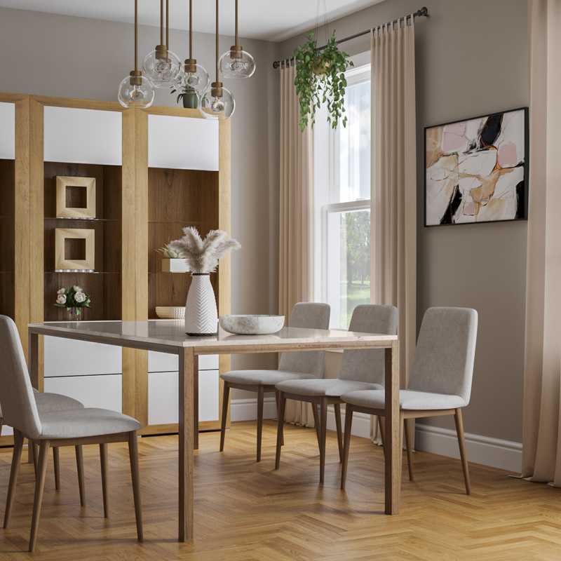 Contemporary, Modern, Glam Dining Room Design by Havenly Interior Designer Angelica