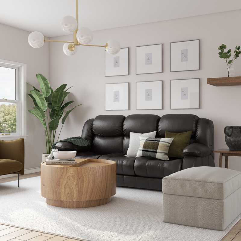 Modern, Industrial, Midcentury Modern Living Room Design by Havenly Interior Designer Daniela