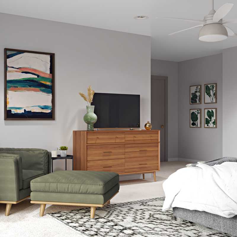 Midcentury Modern Bedroom Design by Havenly Interior Designer Marlene