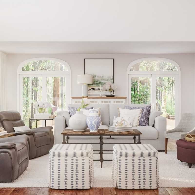 Contemporary, Modern, Classic, Farmhouse, Rustic Living Room Design by Havenly Interior Designer Laura