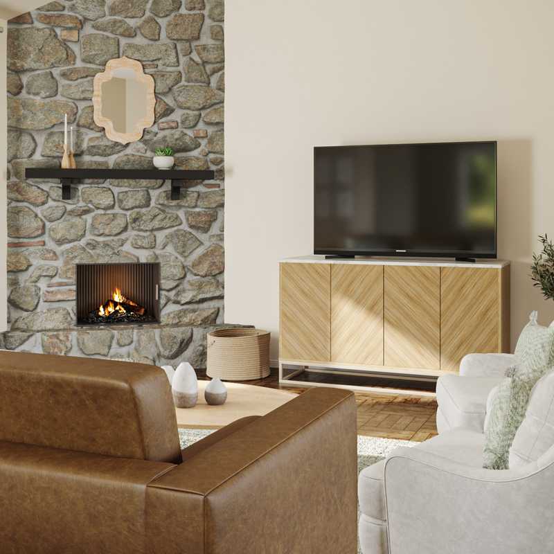 Modern, Farmhouse Living Room Design by Havenly Interior Designer Allison