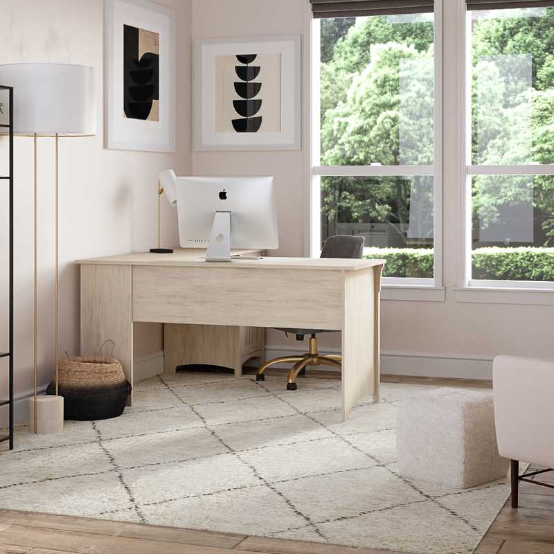 Contemporary, Modern, Glam Office Design by Havenly Interior Designer Tara