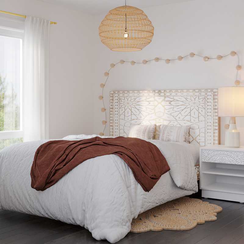 Eclectic, Bohemian Bedroom Design by Havenly Interior Designer Priscila