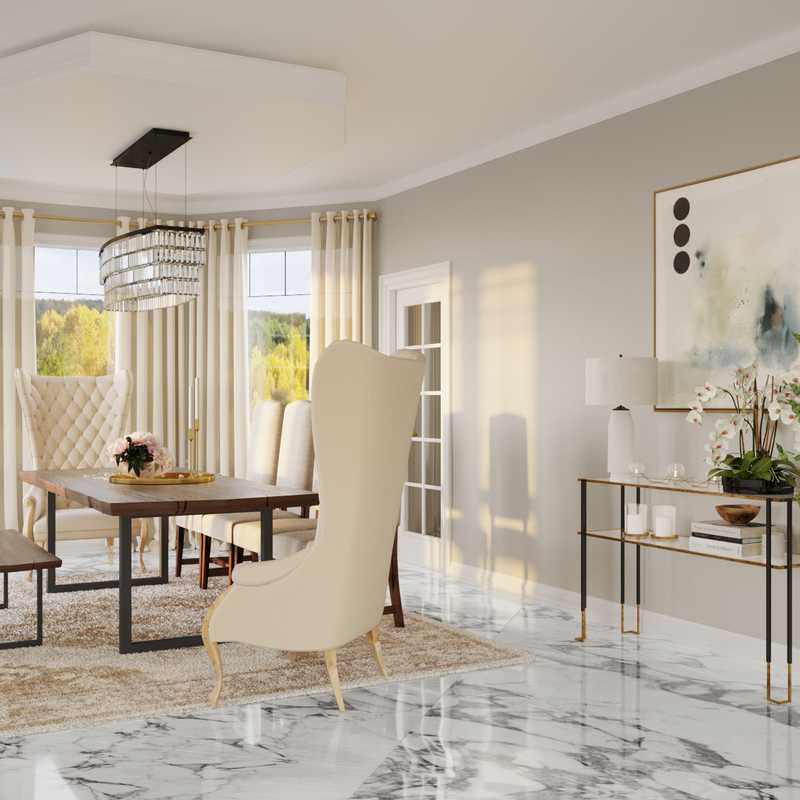 Contemporary, Modern Dining Room Design by Havenly Interior Designer Athina