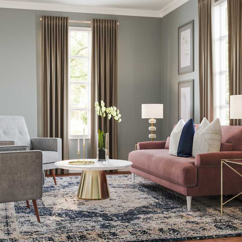 Classic Living Room Design by Havenly Interior Designer Sara