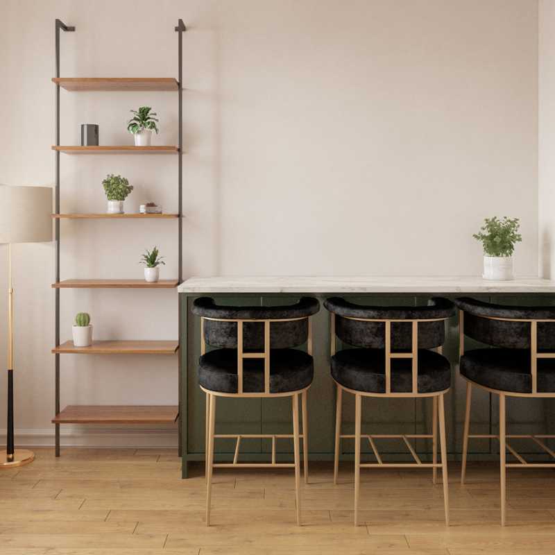Contemporary, Modern, Bohemian, Midcentury Modern, Scandinavian Dining Room Design by Havenly Interior Designer Hayley