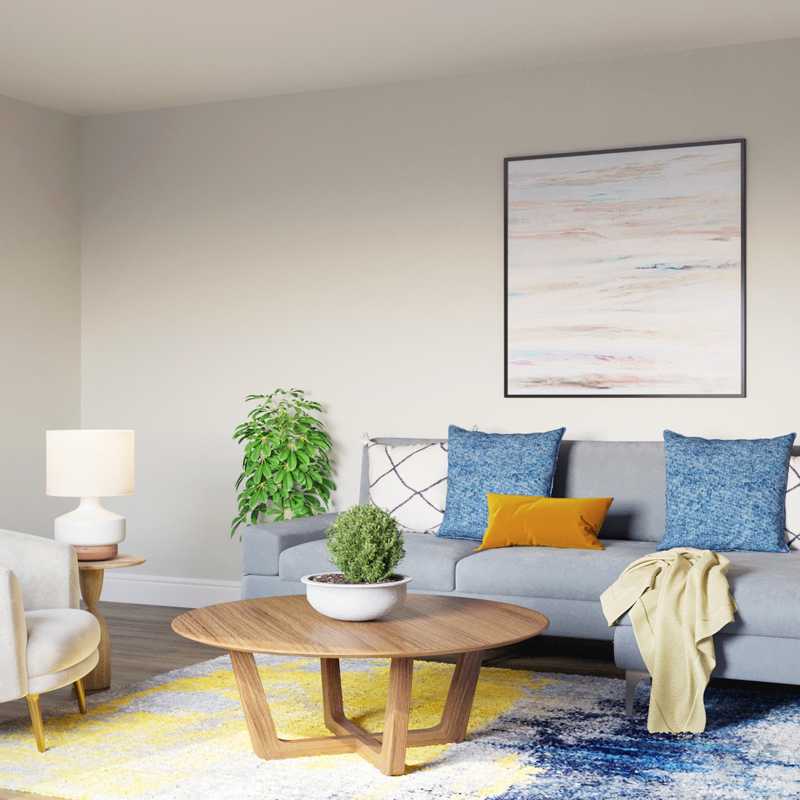 Contemporary, Modern Living Room Design by Havenly Interior Designer Stephanie