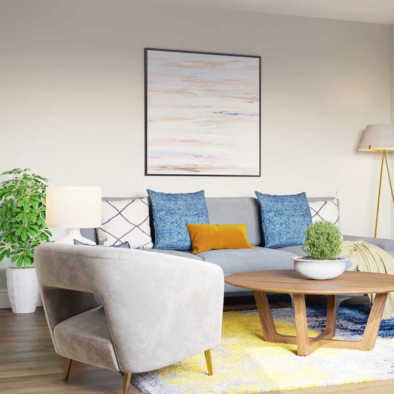 Contemporary, Modern Living Room Design by Havenly Interior Designer Stephanie
