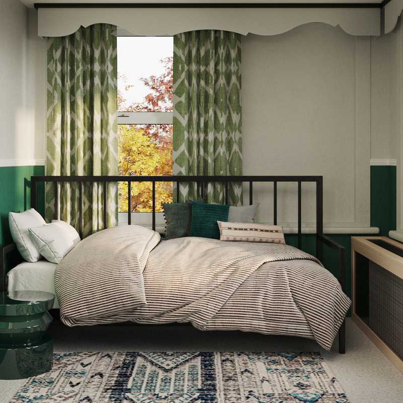 Eclectic, Bohemian Bedroom Design by Havenly Interior Designer Sarah