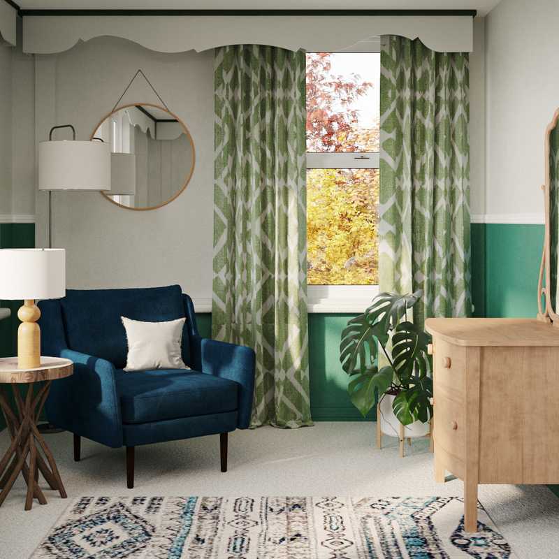Eclectic, Bohemian Bedroom Design by Havenly Interior Designer Sarah