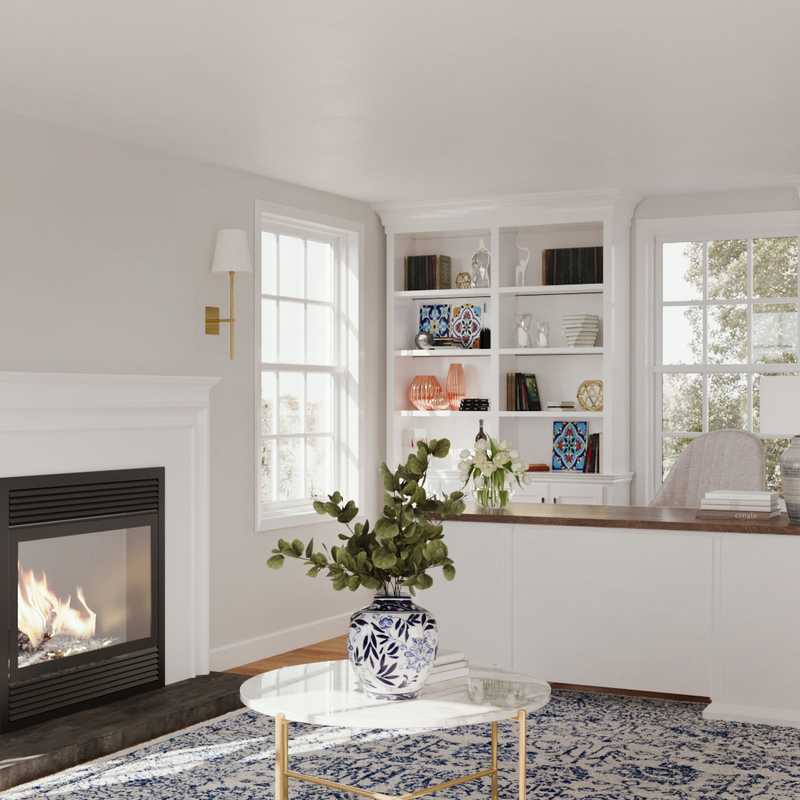 Eclectic Office Design by Havenly Interior Designer Caroline