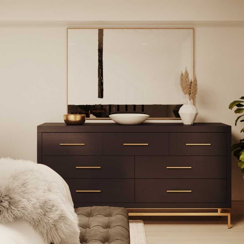 Contemporary, Modern, Glam Bedroom Design by Havenly Interior Designer Tara