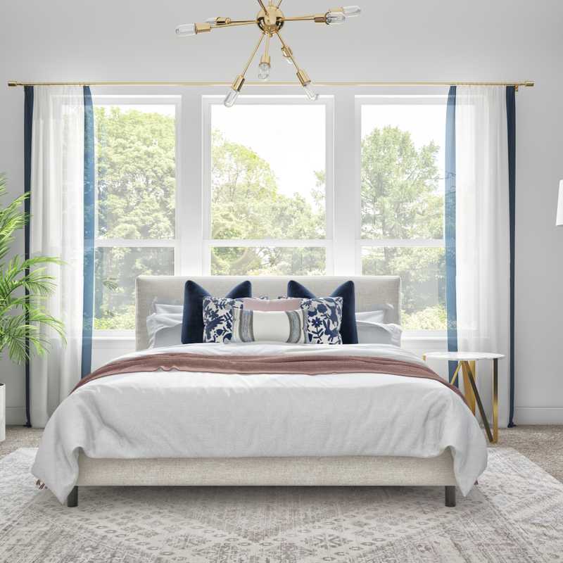 Modern, Eclectic Bedroom Design by Havenly Interior Designer Brenda