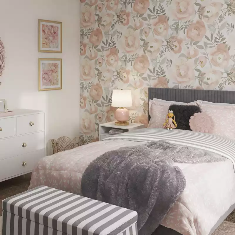 Classic, Preppy Bedroom Design by Havenly Interior Designer Shelby