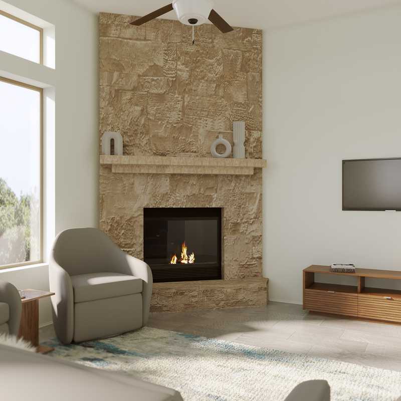 Contemporary, Modern, Transitional, Minimal Living Room Design by Havenly Interior Designer Ilona