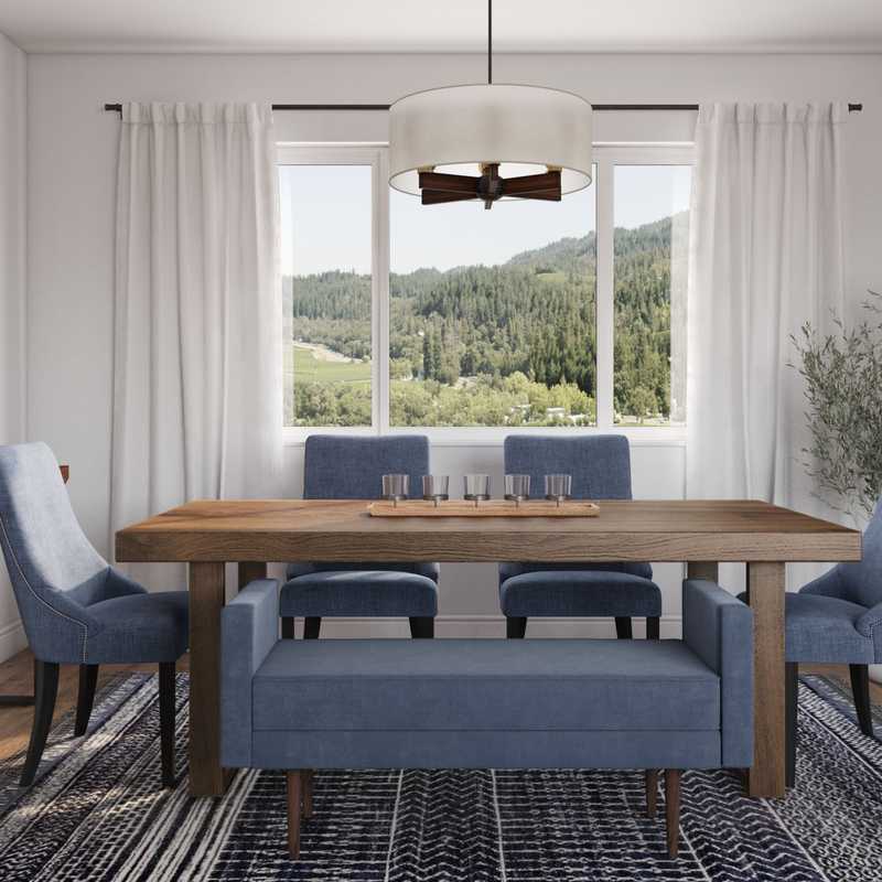 Modern, Transitional, Midcentury Modern Dining Room Design by Havenly Interior Designer Meghan