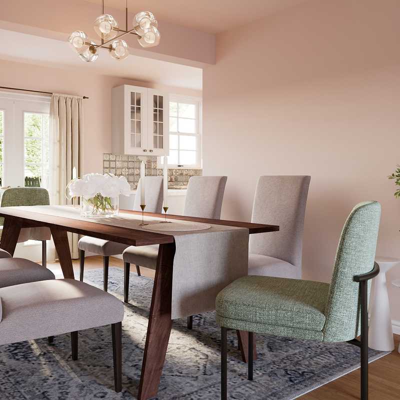 Contemporary, Transitional Dining Room Design by Havenly Interior Designer Joanna