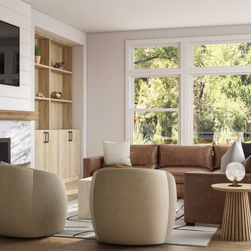 Modern, Minimal Living Room Design by Havenly Interior Designer Kaylee