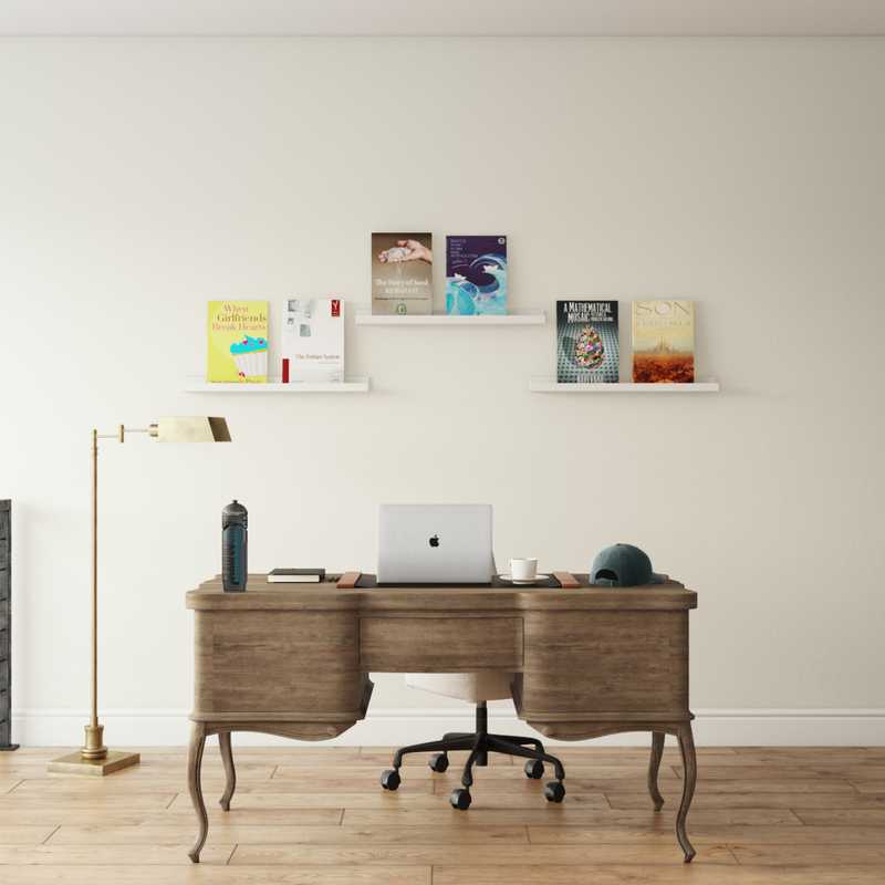 Modern, Bohemian Office Design by Havenly Interior Designer Kaylee