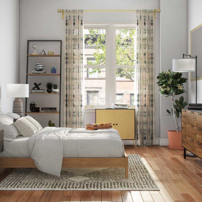 Modern, Bohemian, Midcentury Modern, Scandinavian Bedroom Design by Havenly Interior Designer Hayley