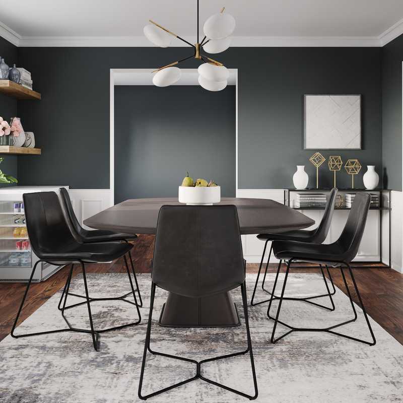 Modern, Glam, Transitional Dining Room Design by Havenly Interior Designer Jordi