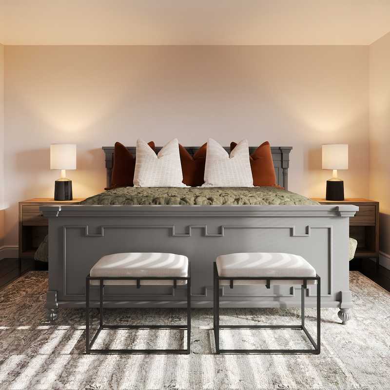 Midcentury Modern Bedroom Design by Havenly Interior Designer Taylor