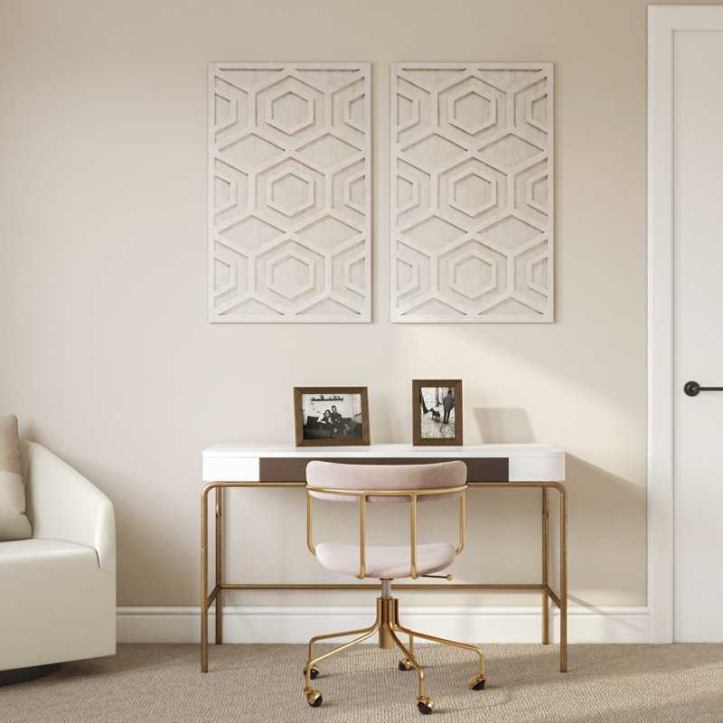 Contemporary, Modern, Glam Bedroom Design by Havenly Interior Designer Nadine