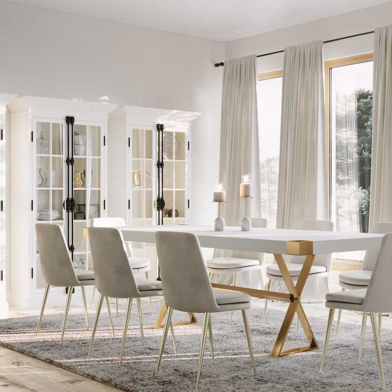 Glam Dining Room Design by Havenly Interior Designer Elizabeth
