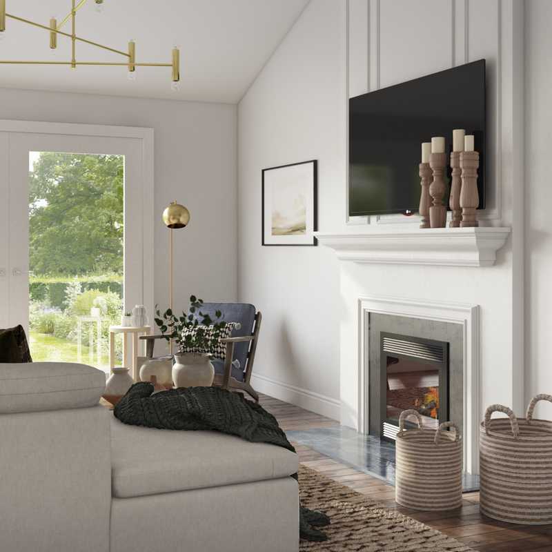 Modern, Farmhouse, Transitional Living Room Design by Havenly Interior Designer Elle