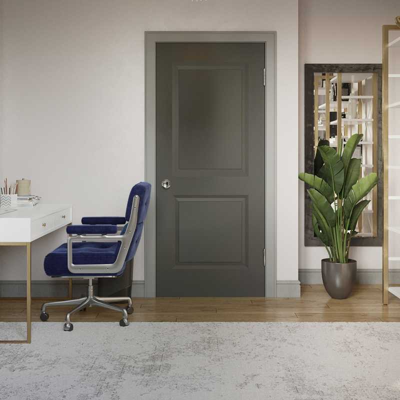 Modern, Glam Office Design by Havenly Interior Designer Tanishkaa