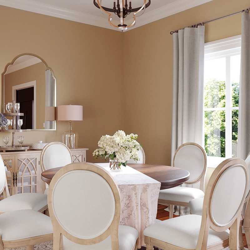 Classic, Traditional Dining Room Design by Havenly Interior Designer Amelia