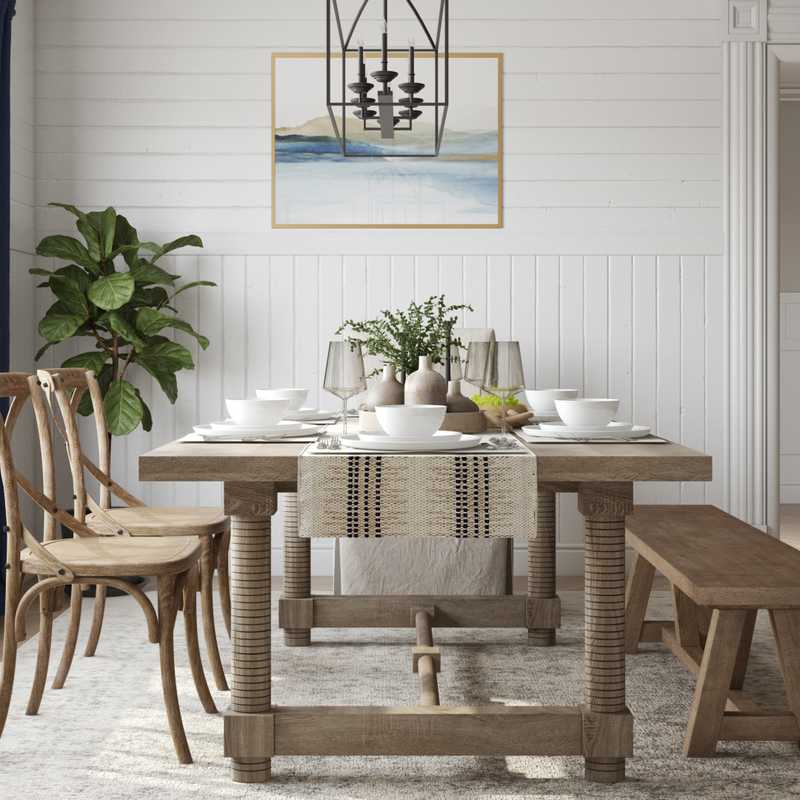 Farmhouse, Rustic Dining Room Design by Havenly Interior Designer Ana