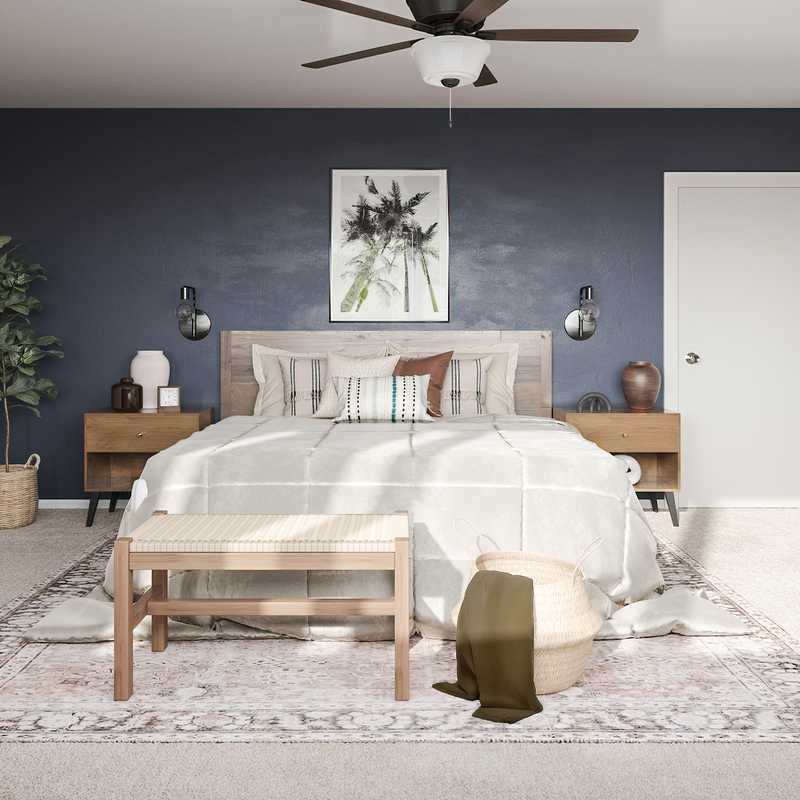 Rustic, Transitional, Country Bedroom Design by Havenly Interior Designer Brit