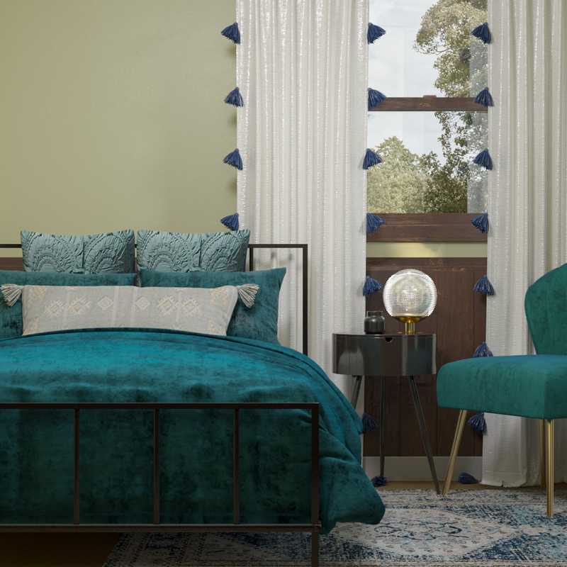 Eclectic Bedroom Design by Havenly Interior Designer Kayti