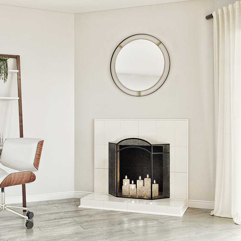 Bohemian, Midcentury Modern Living Room Design by Havenly Interior Designer Rocio