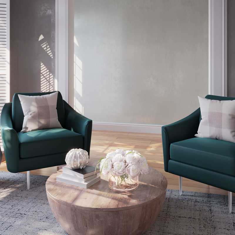 Modern, Classic, Glam, Transitional Living Room Design by Havenly Interior Designer Christine