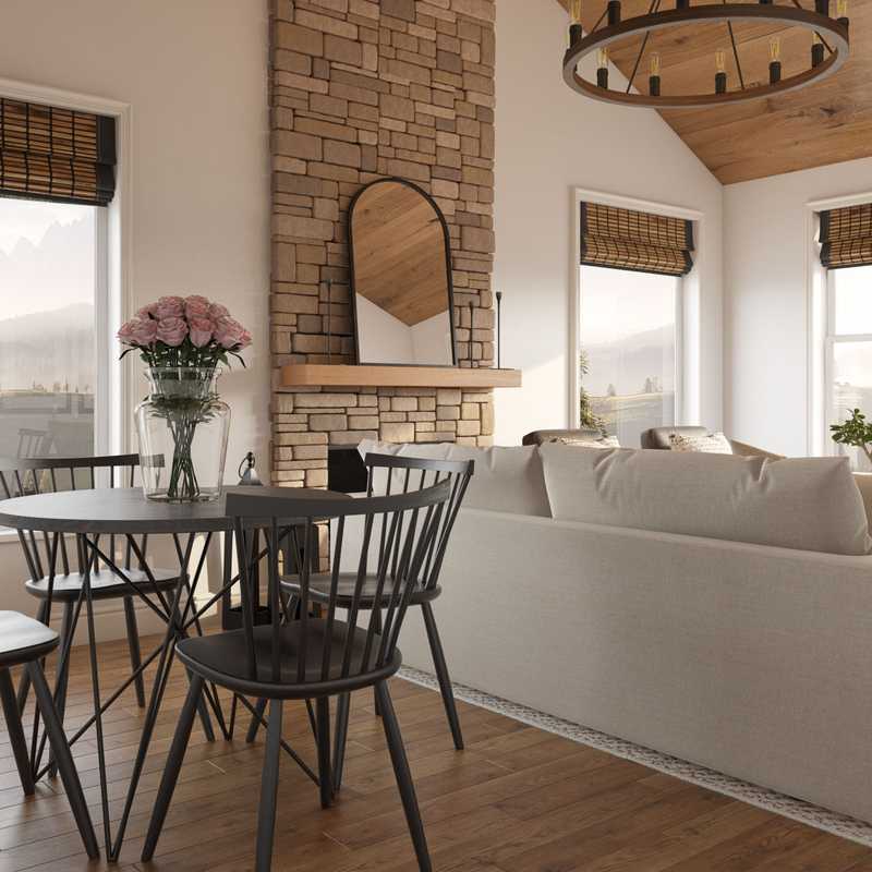 Industrial, Rustic Living Room Design by Havenly Interior Designer Amelia