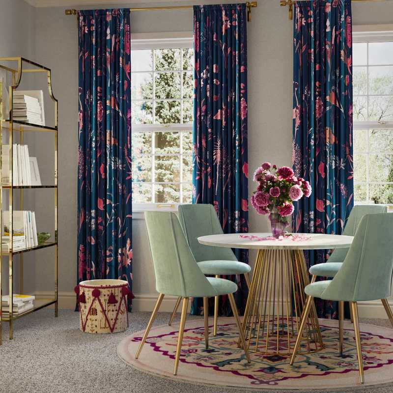 Classic, Eclectic, Global Living Room Design by Havenly Interior Designer Nicole