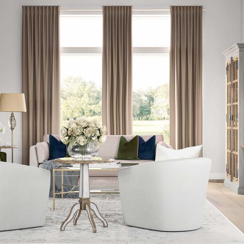 Classic, Traditional Living Room Design by Havenly Interior Designer Sara