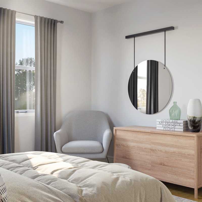 Midcentury Modern, Scandinavian Bedroom Design by Havenly Interior Designer Priscila