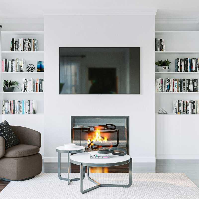 Modern, Midcentury Modern Living Room Design by Havenly Interior Designer Sydney
