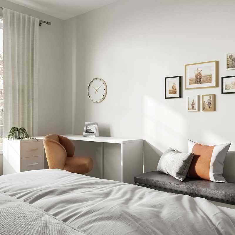 Contemporary, Bohemian Office Design by Havenly Interior Designer Mariel