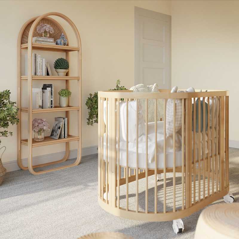 Bohemian, Glam Nursery Design by Havenly Interior Designer Alycia