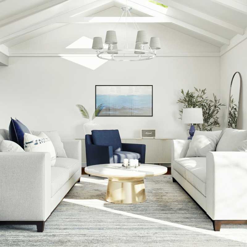 Modern, Classic, Minimal Living Room Design by Havenly Interior Designer Delia