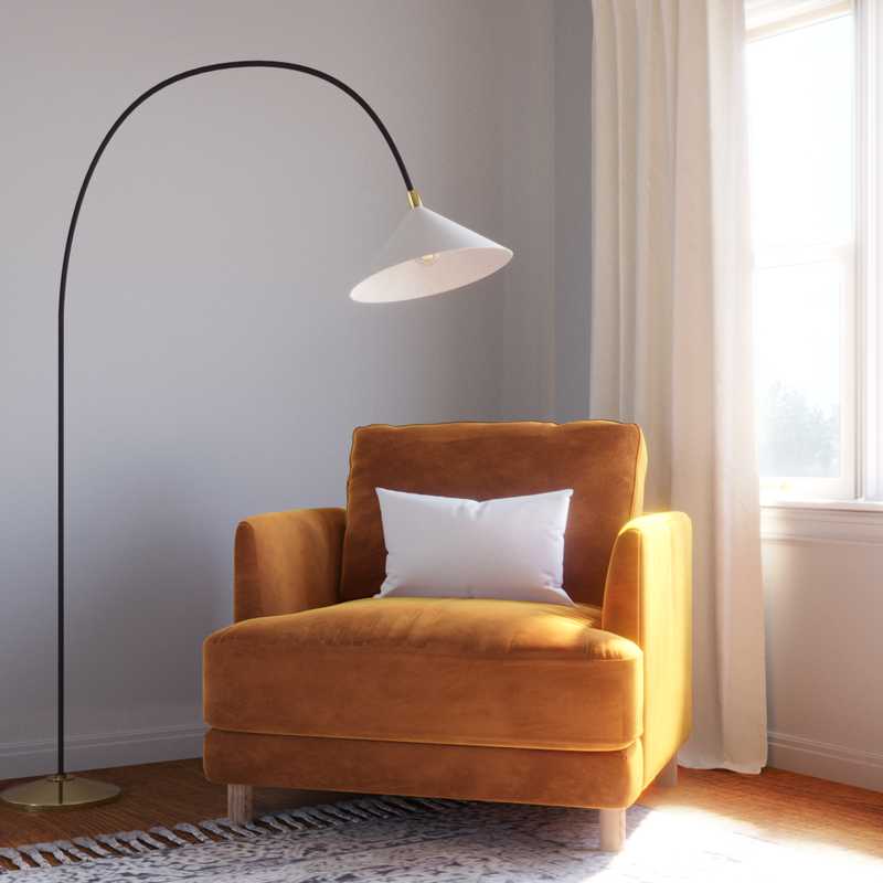 Transitional, Scandinavian Bedroom Design by Havenly Interior Designer Rebecca
