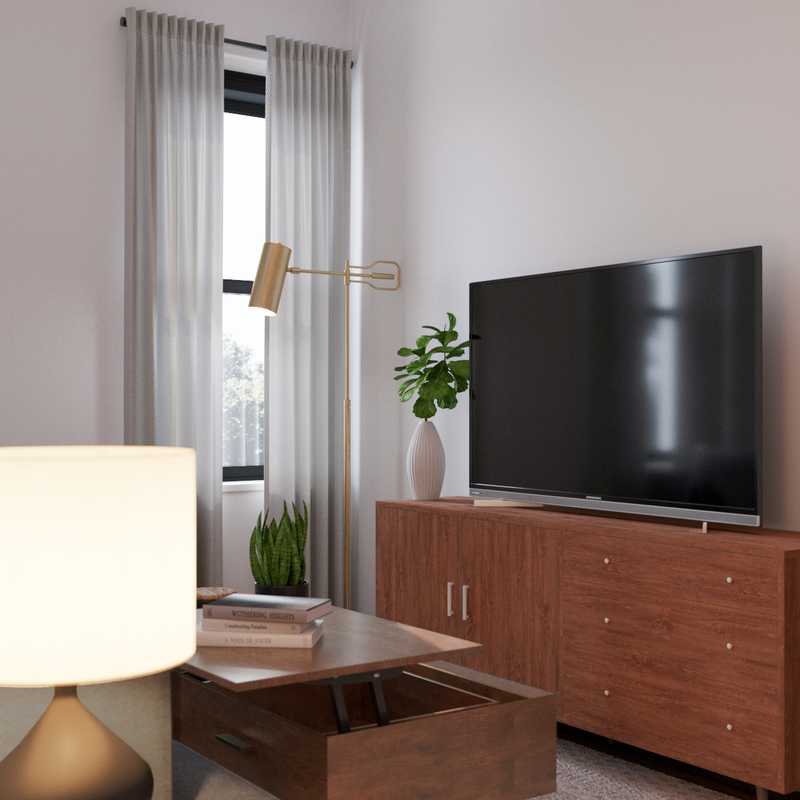 Midcentury Modern, Scandinavian Living Room Design by Havenly Interior Designer Priscila