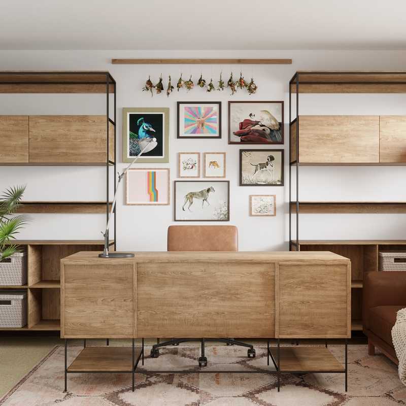 Industrial, Rustic Office Design by Havenly Interior Designer Dayana