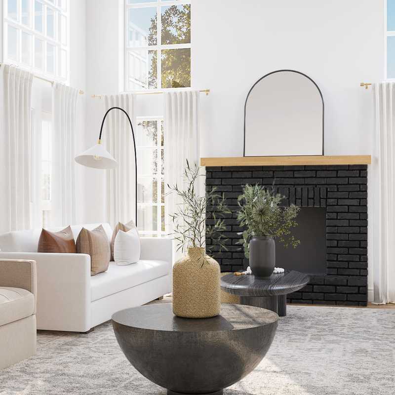 Scandinavian Living Room Design by Havenly Interior Designer Rebecca